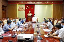 Thường trực Tỉnh ủy Quảng Trị nghe báo cáo tiến độ các quy hoạch trên địa bàn tỉnh