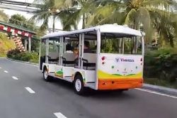 Vingroup thử nghiệm xe điện tự hành tại Khu du lịch Vinpearl Nha Trang