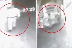 Colombia: Camera an ninh ghi lại cảnh nhân viên bảo vệ bị 'kẻ vô hình' tấn công