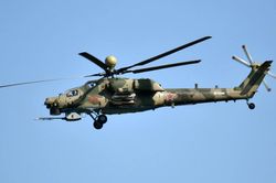 'Thợ săn đêm' Mi-28NM của Không quân Nga được trang bị UAV cảm tử