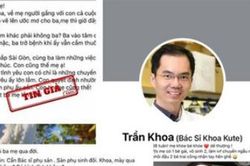 Thêm 3 chủ tài khoản Facebooker làm việc với Sở TTTT TP.HCM về vụ 'bác sĩ Khoa'