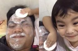 Chết cười với màn trang điểm cho bố 'đi vào lòng đất'
