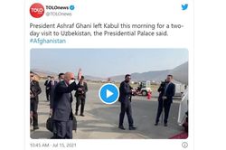 Clip Tổng thống Afghanistan lên máy bay bị chú thích sai nội dung