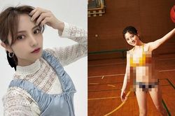 Hot girl Nhật Bản mặc bikini chơi bóng rổ nóng bỏng nhận 'gạch đá'
