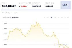 Giá Bitcoin hôm nay 18/8: Điều chỉnh nhẹ, khối lượng giảm