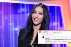 Mai Hồ đáp trả cực gắt khi netizen nhắc đến Trấn Thành và Hari Won