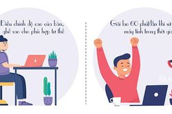 Tránh mỏi mệt khi làm việc tại nhà