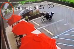 Cả gia đình ngồi trong nhà hàng ăn trưa suýt bị ô tô rơi trúng