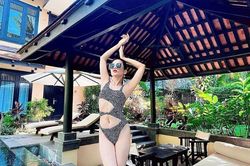 Lệ Quyên tiết lộ bí quyết khỏe đẹp nhưng bộ bikini cắt xẻ tứ phía mới gây chú ý