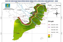 Xâm nhập mặn ở ĐBSCL đến sớm hơn mọi năm