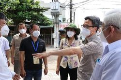 Phó Thủ tướng Vũ Đức Đam kiểm tra công tác phòng, chống dịch tại TP Thuận An, Bình Dương