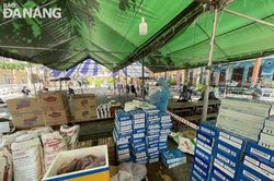 Hội Doanh nhân trẻ tổ chức 4 chuyến xe lưu động bán các mặt hàng thiết yếu