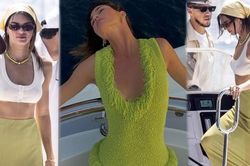 Kendall Jenner lăng xê màu xanh bơ, 'thả rông' hay kín bưng đều khiến fan nức nở