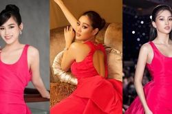 3 nàng hậu Tiểu Vy, Đỗ Thị Hà, Khánh Vân đọ sắc với màn 'đụng độ' mẫu váy của NTK Công Trí