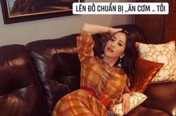 Trước livestream bí ẩn về trà xanh, Khánh Thi lên đồ điệu đà để ăn tối lãng mạn