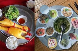 Bất ngờ loạt mâm cơm 'thịnh soạn' nhưng không tốn 1 xu của dân mạng