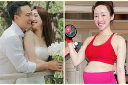 Nhan sắc rạng rỡ khi mang bầu của bà xã Chi Bảo