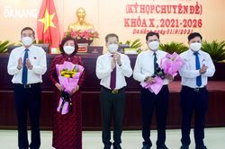 Ông Trần Phước Sơn và bà Ngô Thị Kim Yến giữ chức Phó Chủ tịch UBND thành phố nhiệm kỳ 2021-2026