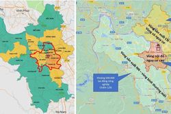 Hà Nội thông tin chính thức các vùng 'đỏ, cam, vàng'