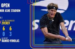 US Open 2021: Zverev dễ dàng lấy vé vòng 3