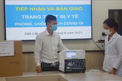 Đắk Lắk tiếp nhận trang thiết bị y tế hiện đại hỗ trợ phòng, chống dịch COVID-19