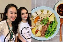 Em gái ăn uống giản dị khác hẳn Angela Phương Trinh tai tiếng vì phở giun đất