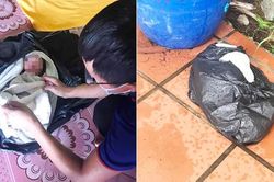 Cứu sống bé gái còn nguyên dây rốn bọc túi nylon vứt bên cạnh thùng rác