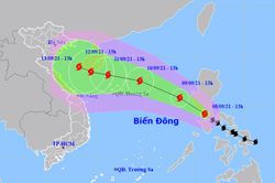 Bão Conson áp sát Biển Đông, sức gió mạnh nhất giật cấp 11