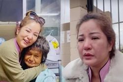 Thúy Nga khóc thương khi vô tình bắt gặp Kim Ngân đang lang thang trên đường