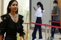 Vóc dáng đáng báo động của Angelababy dưới ống kính người qua đường