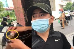 Kiểm tra chiếc ví màu đen, lộ gói ma túy heroin