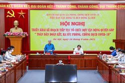 Tiếp tục vận động các nguồn lực góp phần phòng, chống dịch Covid-19