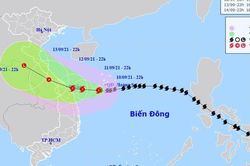 Bão giật cấp 12 hoành hành Hoàng Sa, tâm hướng vào Quảng Trị-Quảng Nam