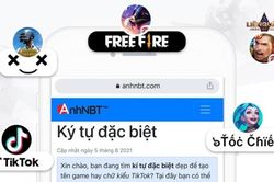 Bí kíp tạo tên game kí tự đặc biệt cho game thủ Free Fire