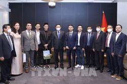 Chủ tịch Quốc hội Vương Đình Huệ tiếp đại diện các doanh nghiệp trẻ người Việt tại Phần Lan