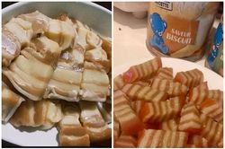 'Dở khóc dở cười' với món bánh da lợn như thịt kho tàu