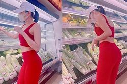 Lệ Quyên diện đồ tập bó sát khoe vòng ba, đáp trả khi bị chê photoshop quá đà
