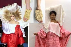 Cười 'té ghế' muôn kiểu tự thiết kế thời trang ở nhà mùa dịch