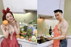 Hết bị soi 'chỗ hiểm' khi cởi trần vào bếp, Việt Anh còn lộ chi tiết sống chung nhà cùng 'tình tin đồn'?