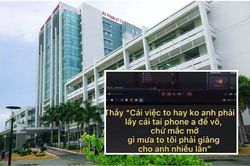 Xôn xao việc giảng viên đuổi thẳng sinh viên ra khỏi lớp khi nhờ giảng lại bài do mưa to nghe không rõ