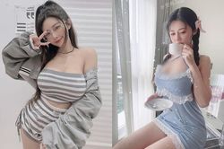 Thân hình nóng bỏng, hot girl mặc gì cũng khiến người khác 'dụi mắt'