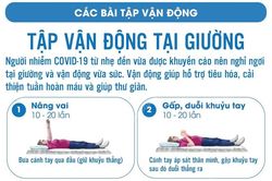 Tập vận động tại giường khi điều trị COVID-19 tại nhà