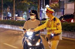 Hà Nội: Tăng cường xử lý vi phạm giao thông trong đêm Trung thu