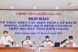 Kiên Giang: Phấn đấu đến 25/9, kiểm soát được dịch COVID-19