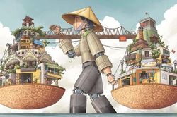 Xem 'Hà Nội rong', giải Nhất cuộc thi vẽ Hà Nội của UNESCO