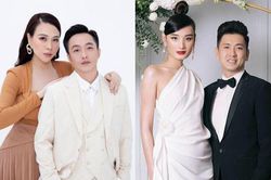 Các ông chồng nổi tiếng nhón chân mới hôn được vợ