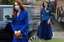 Công nương Kate đẹp quý tộc với blazer và chân váy, nhiều mỹ nhân Việt cũng 'lăng xê'