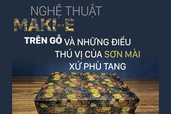 Nghệ thuật Maki-e trên gỗ và những điều thú vị của sơn mài xứ Phù Tang