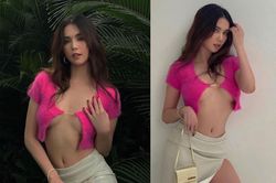 Ngọc Trinh lên đồ 'hư hỏng' lấp ló 'cặp tuyết lê' căng đầy, còn khoe luôn đôi chân dài miên man