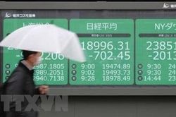 Thị trường chứng khoán châu Á hầu như giảm điểm chiều 28/9